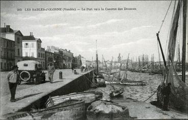 Iconographie - Le port vers la caserne douanière