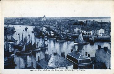 Iconographie - Vue générale du port des Sables-d'Olonne