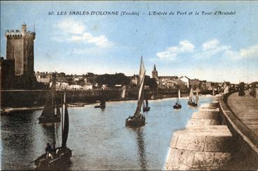 Iconographie - L'entrée du port et la tour d'Arundel