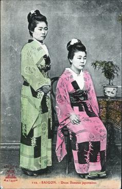 Iconographie - Cochinchine - Saïgon - Deux beautés japonaises