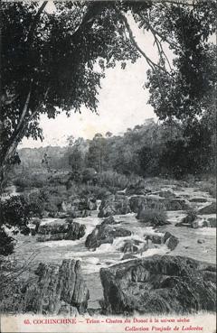 Iconographie - Cochinchine - Trian - Chutes du Donaï à la saison sèche