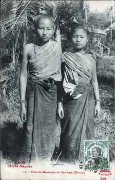 Iconographie - Filles de mandarins du Bas-Laos