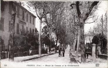 Iconographie - Route de Cannes et la gendarmerie