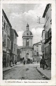 Iconographie - Eglise Notre-Dame et rue Bar-la-Vile