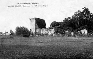 Iconographie - La Tour du vieux Château vu du parc