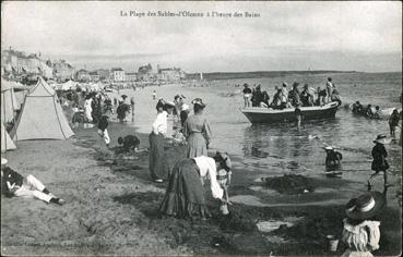 Iconographie - La plage des Sables-d'Olonne à l'heure du bain