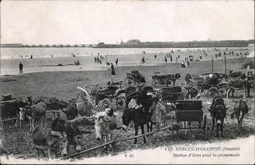 Iconographie - Station d'ânes pour la promenade