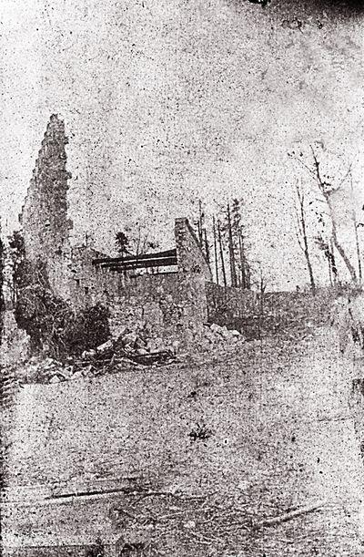 Iconographie - Seule trace de maison de La Ville-aux-Bois