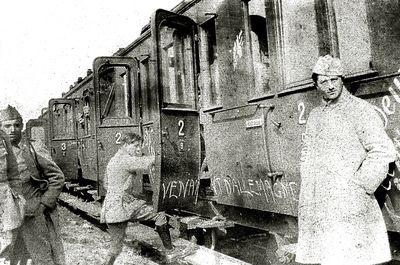 Iconographie - Embarquement du régiment à Bischofheim