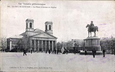 Iconographie - La place d'Armes et l'église