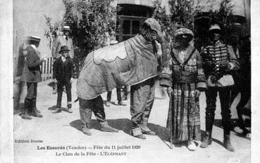 Iconographie - Fête du 11 juillet 1920 - Le clou de la fête - L'éléphant