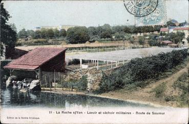 Iconographie - Lavoir et séchoir militaires - Route de Saumur