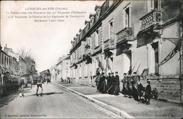 Iconographie - La présentation des drapeaux des 93e régiment d'infanterie