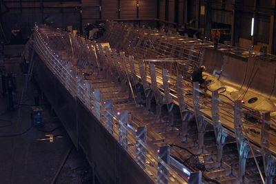 Iconographie - Construction du premier catamaran, par les chantiers Fejllstrand, Norvège