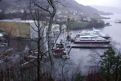 Iconographie - Construction du premier catamaran, par les chantiers Fejllstrand, Norvège