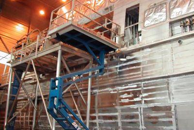 Iconographie - Construction du premier catamaran, par les chantiers Fejllstrand, Norvège