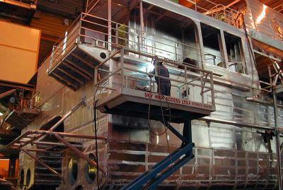 Iconographie - Construction du premier catamaran, par les chantiers Fejllstrand, Norvège