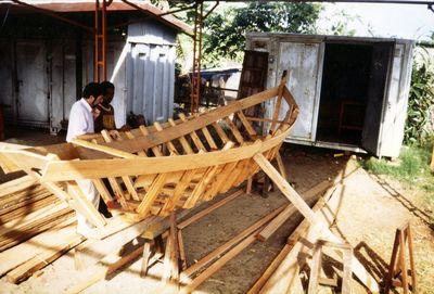 Iconographie - Construction d'une barque