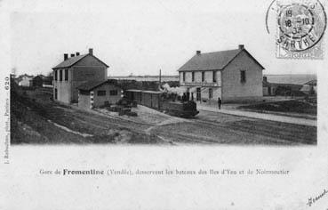 Iconographie - Gare de Fromentine desservant les bateaux de ...