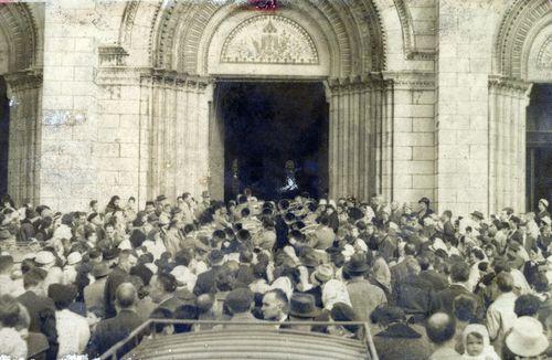 Iconographie - Le Bien-Allé - Saint-Donatien, messe de Saint-Hubert pour la Croix-Rouge