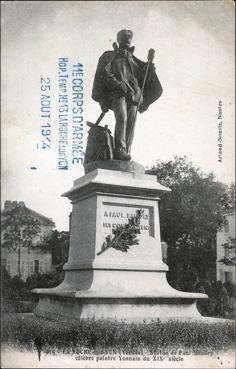 Iconographie - Statue de Paul Baudry - Célèbre peintre Yonnais du XIXe siècle