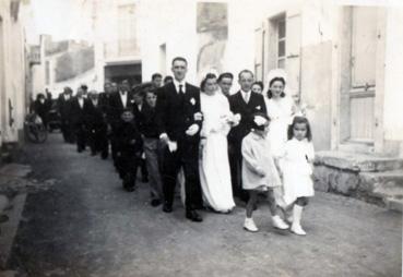 Iconographie - Double mariage de Franck et Huguette Barrault - Lucien Blino et Fernande Turbé