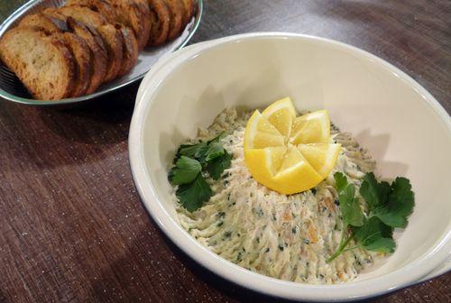 Iconographie - Rillettes de haddock, selon le restaurant Le Poucton