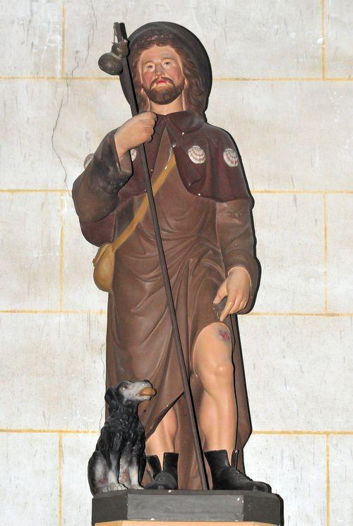 Iconographie - Statue de Saint Roch à l'église