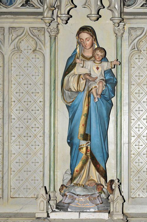 iconographie - Autel de la Vierge à l'église