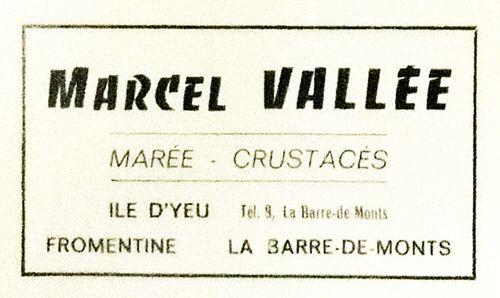 iconographie - Etiquette Marcel Vallée