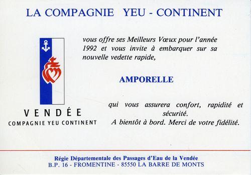 Iconographie - Carte de vœux de la Compagnie Yeu Continent