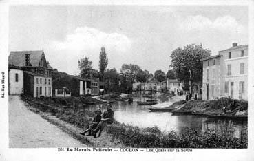 Iconographie - Le Marais Poitevin - Les quais sur la Sèvre