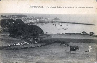 Iconographie - Vue générale du port et de la baie - La prairie des Plomarchs