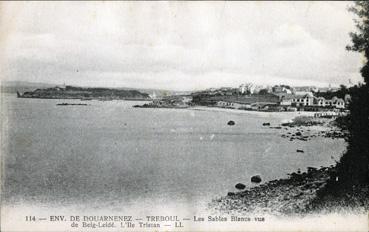 Iconographie - Les sables Blancs vus de Beig-Leidé - L'île Tristan