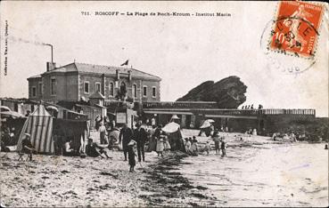 Iconographie - La plage de Roc'h-Kroum - Institut marin