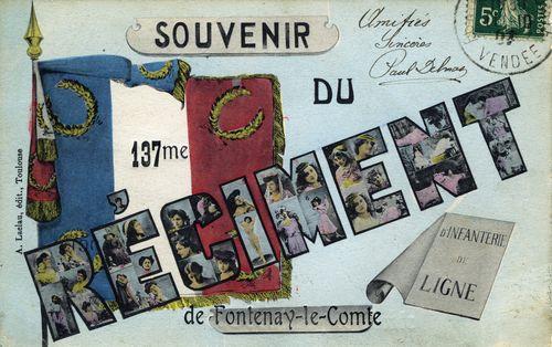 Iconographie - Souvenir du 137e Régiment de ligne de Fontenay-le-Comte