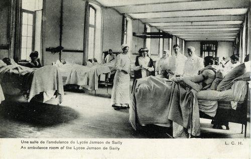 Iconographie - Une salle de l'ambulance du Lycée Jamson de Sailly