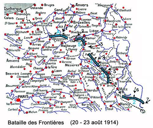 Iconographie - Bataille des Frontières août 1914