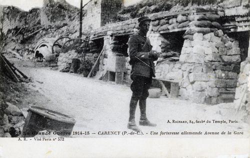 Iconographie - Une forteresse allemande avenue de la Gare