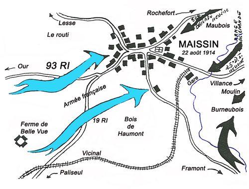 Iconographie - Bataille de Maissin (Belgique) le 22 août 1914