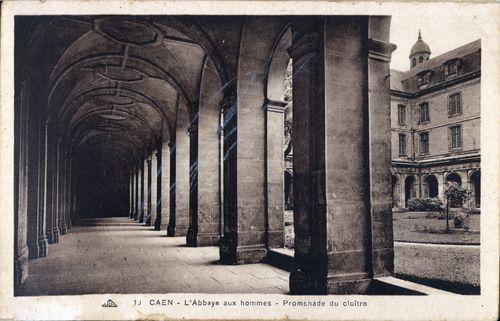 Iconographie - L'abbaye aux hommes - Promenade du cloître