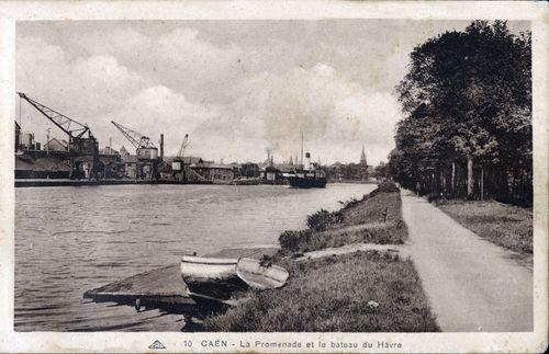 Iconographie - La promenade et le bateau du Havre