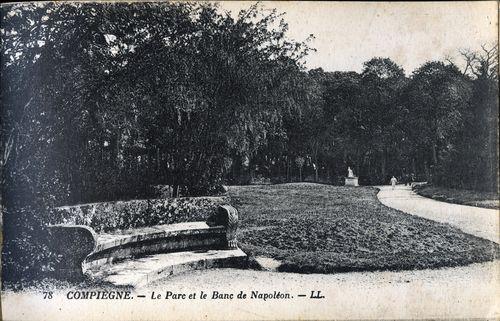 Iconographie - Le parc et le banc de Napoléon 1er