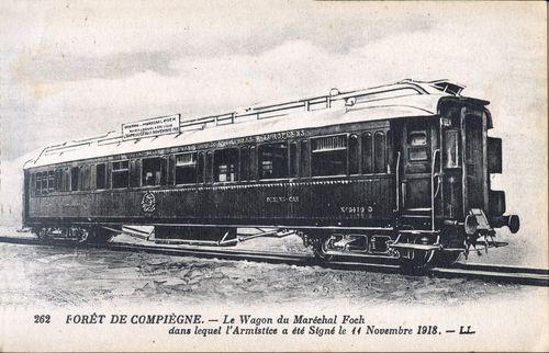 Iconographie - Forêt de Compiègne - Le wagon du Maréchal Foch