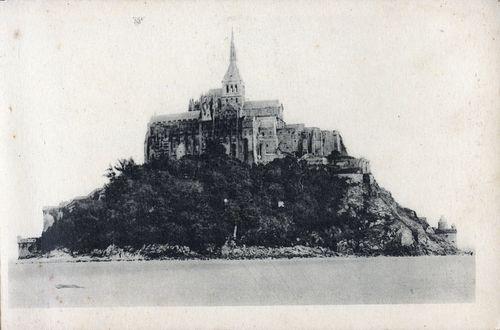 Iconographie - Abbaye du Mont Saint-Michel - Vue générale - Face Nord