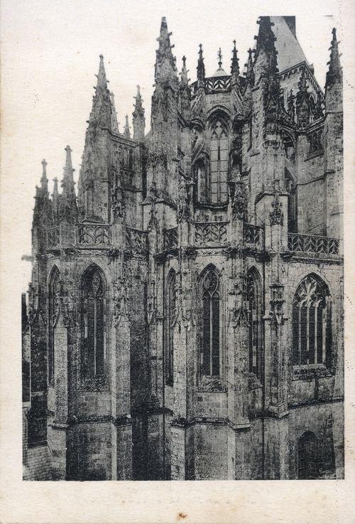 Iconographie - Abbaye du Mont Saint-Michel - Chevet de l'église abbatiale