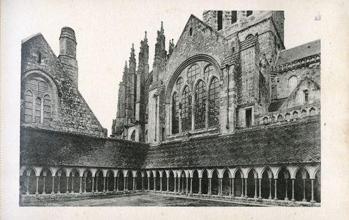 Iconographie - Abbaye du Mont Saint-Michel - Cloître et église abbatiale