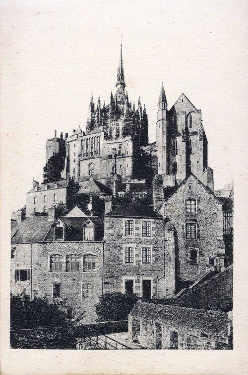 Iconographie - Abbaye du Mont Saint-Michel - Vue prise des remparts
