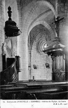 Iconographie - Intérieur de l'église - La Chaire