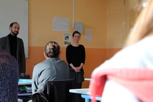 Iconographie - Intervention de l'OPCI au Lycée Saint-Clair